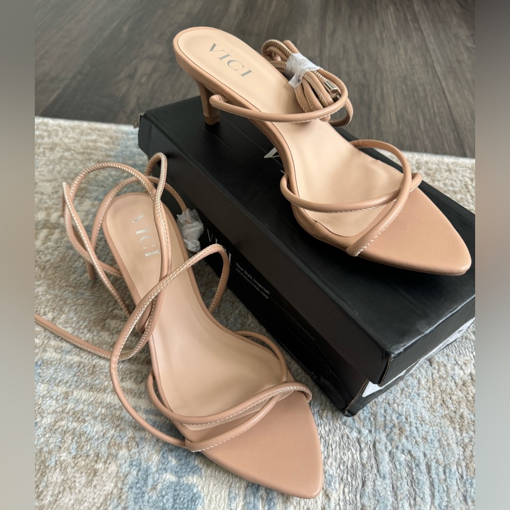 Strappy Kitten Heel